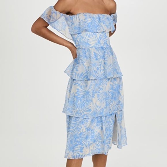 Amanda Uprichard Venezia Midi Dress - Picture 1 of 7